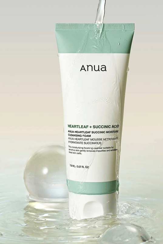 ANUA Heartleaf Succinic Moisture Cleansing Foam