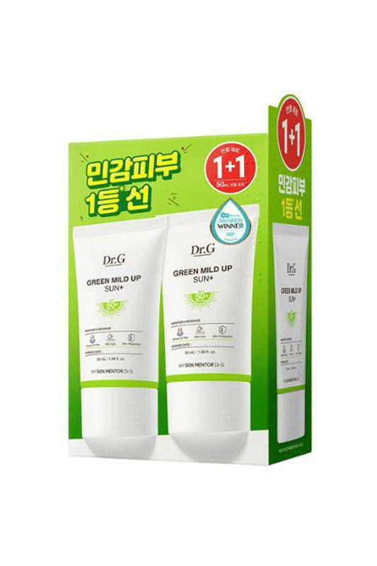 Dr.G Green Mild Up Sun Plus SPF50+/PA++++(1+1 Set)