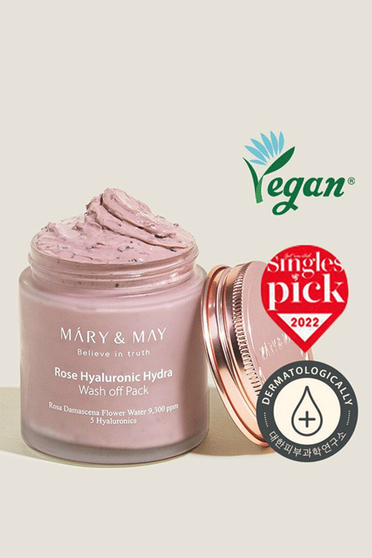 Mary&May Rose Hyaluronic Hydra Wash Off Pack