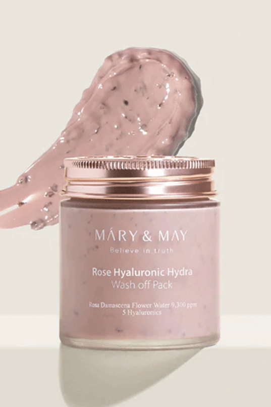 Mary&May Rose Hyaluronic Hydra Wash Off Pack (Special Set)