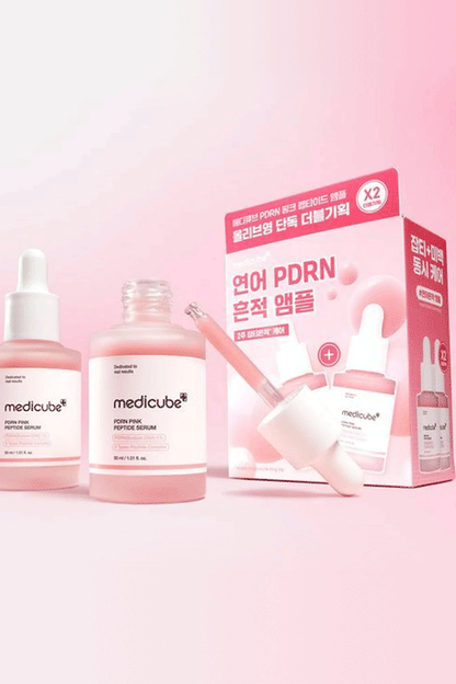 MEDICUBE PDRN Pink Peptide Ampoule (Double Pack)