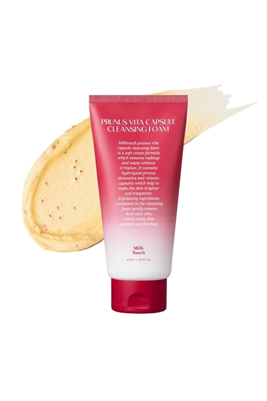 Milk Touch Prunus Vita Capsule Cleansing Foam