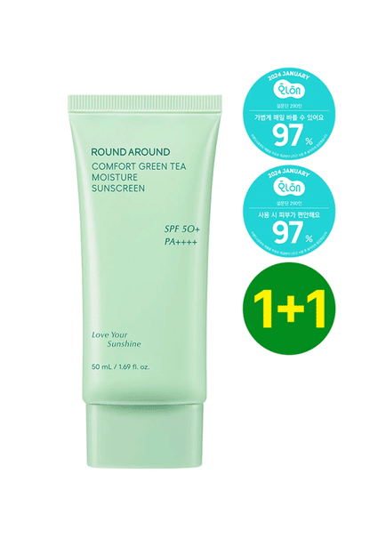 ROUND A'ROUND Comfort Green Tea Moisture Sunscreen