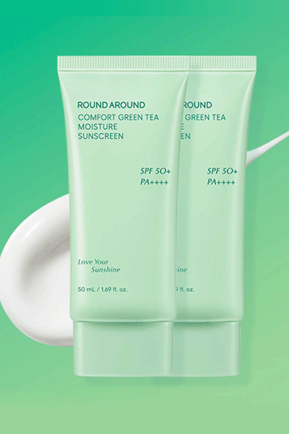 ROUND A'ROUND Comfort Green Tea Moisture Sunscreen