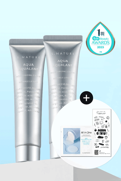 S.NATURE Aqua Squalane Moisturizing Cream (60ml, Special Set)