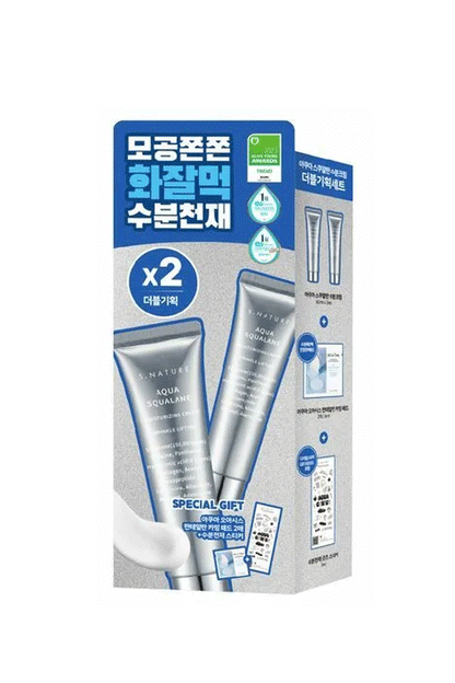 S.NATURE Aqua Squalane Moisturizing Cream (60ml, Special Set)