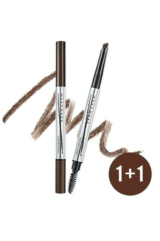 WAKEMAKE Natural Hard Brow Pencil (1+1 Set)