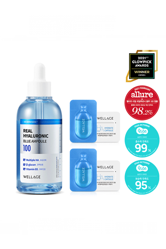 WELLAGE Real Hyaluronic Blue 100 Ampoule